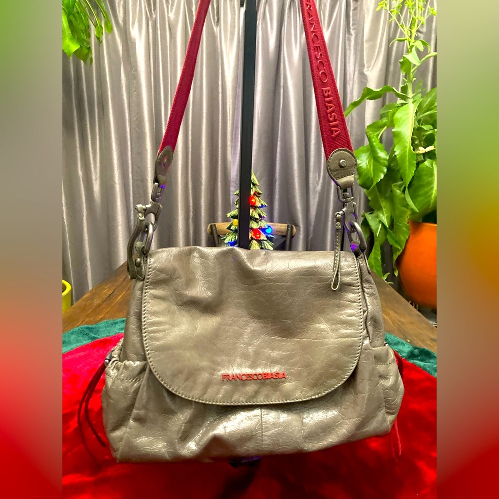 FRANCESCO BIASIA COWHIDE LEATHER Handbag. Excellent & Beautiful conditions
